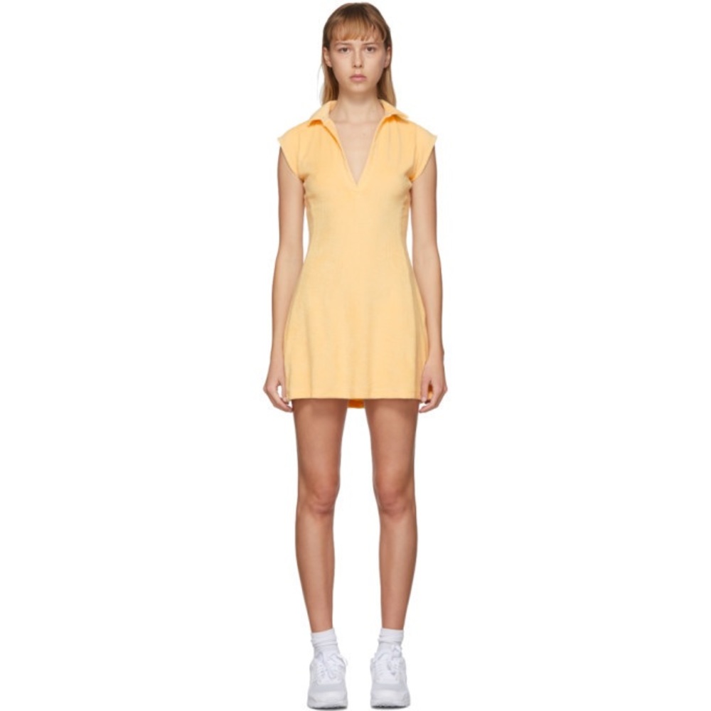 Gil Rodriguez SSENSE Exclusive Yellow Terry Tennis Dress